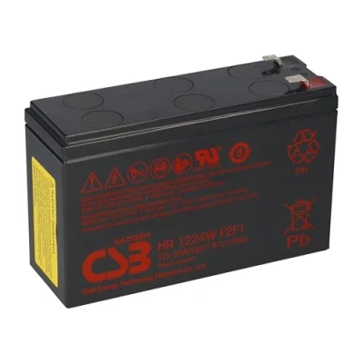 Imagen de CSB Batería de plomo alta corriente HR1224WF2, 12 V, 24 W, 6 Ah, V