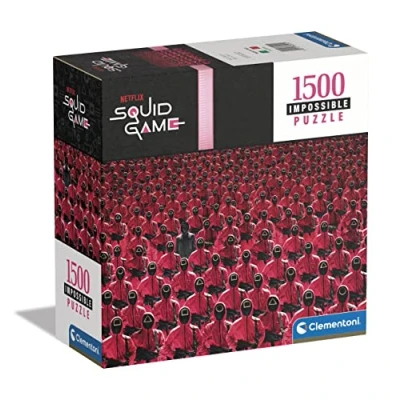 Imagen de Clementoni Squid Game Impossible 1500 Piezas Adultos, Series TV, Netflix, Puzzle Dificil, Made In Italy, Multicolor (80504),Exclusivo en Amazon