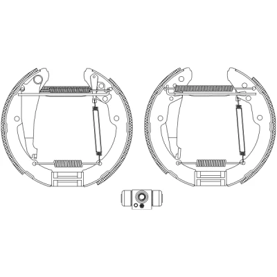 Imagen de TEXTAR Shoe Kit Pro 84052400 frenos, disco de tambor con cilindro freno rueda, accionador SKODA: Octavia I Hatchback