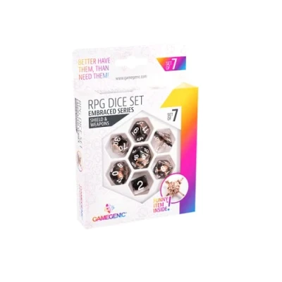 Imagen de Gamegenic Set de Dados para rol Shield &amp; Weapons (7 pcs)