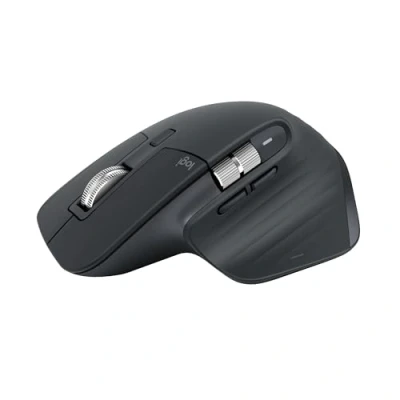 Imagen de Ratón inalámbrico Logitech MX Master 3S, 8000 ppp, Botones personalizables, Carga rápida, Clic silencioso, Multidispositivo, Multisistema, Negro