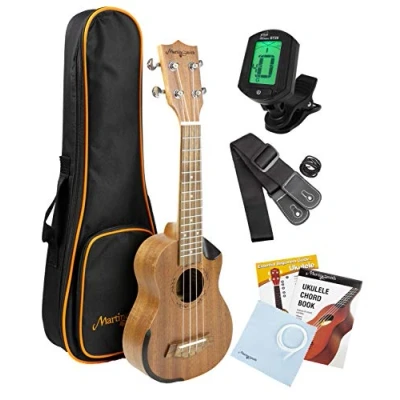 Imagen de Rock Jam Ukelele de Concierto Premium Martin Smith con Afinador, Bolsa acolchada y Cuerdas Aquila repuesto