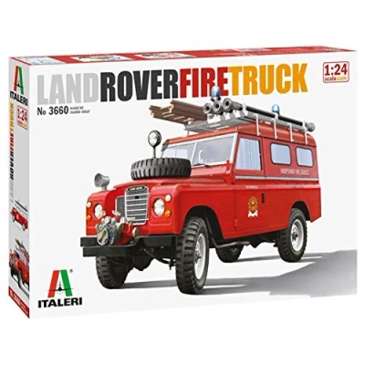 Imagen de Italeri 3660 Automodell Bausatz 3660S 1:24 Land Rover Fire Truck réplica Fiel, modelismo, Hobby, encolado, Kit de plástico, Montaje, Color unlackiert, pequeño
