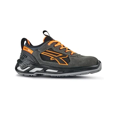 Imagen de U Power RS20016 48 Calzado Gama Red 360 Modelo Ryder ESD S1P SRC Talla, Zapatos de Seguridad Y contra Incendios Unisex Adulto, Negro Naranja, EU