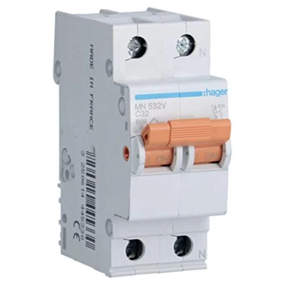 Imagen de Hager MN532V Interruptor automático magnetotérmico, Blanco