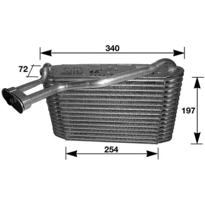 Imagen de MAHLE ORIGINAL AE 34 000S Evaporador sin válvula de expansión AUDI: A4 B5 Berlina