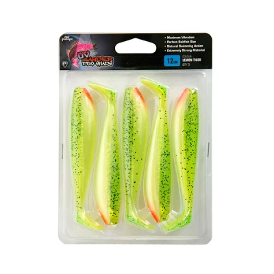 Imagen de Fox Rage Zander Pro Shad Lemon Tiger Ultra UV Packs 7,5cm 5pcs Shads