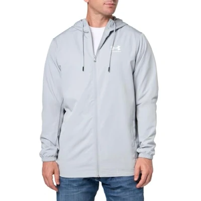 Imagen de Under Armour Rival Windbreaker Cortaviento, Hombre, Talla: Medium, Mod gray/white