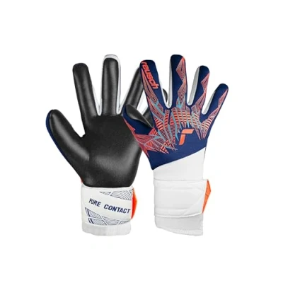 Imagen de Reusch Pure Contact Silver Junior Guantes de Portero para niños con Dorso Neopreno y Agarre Fuerte