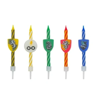 Imagen de Cinereplicas Harry Potter Velas Logos (Set de 10) Licencia Oficial