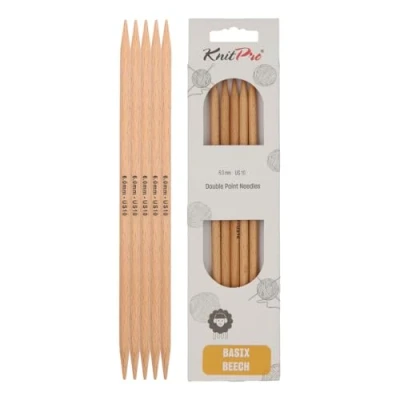Imagen de Knit Pro Agujas, Madera de Abedul, Marrón, 6,00 mm