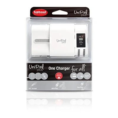 Imagen de Hähnel Unipal Plus Cargador universal para baterías Li ion y NiMh (con adaptador de coche 12V, USB, indicador nivel carga, pantalla LCD)