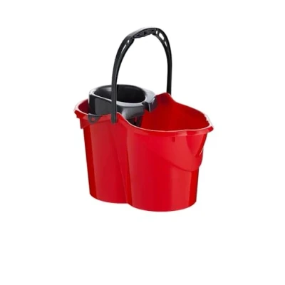 Imagen de Maya 09050 Cubo con Escurridor Ovalado, 15 L, Rojo