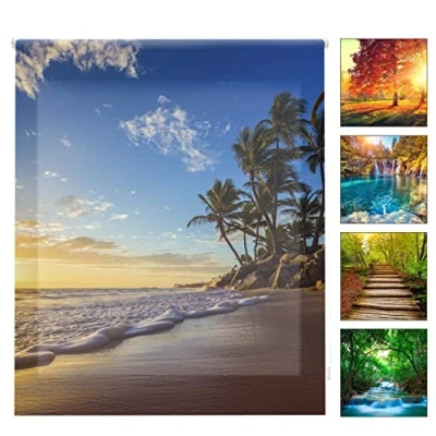 Imagen de Blindecor Digital Paisajes Estor Enrollable Translúcido con Estampado Impresión 130 x 180 cm (ancho por alto) Tamaño de la Tela 127 175 Estores para Ventanas