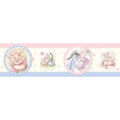 Imagen de AG Design WBD 8066 Disney Winnie The Pooh, Borde Autoadhesivo, Rollo de Papel, Colorido, 500 x 14 cm, 1 Unidad