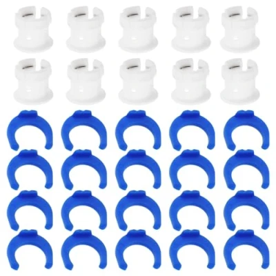 Imagen de YINETTECH Juego de 10 clips abrazadera acoplamiento tubo para extrusora impresora 3D, accesorios Hotend compatibles con tubos Ultimaker 2 Um diámetro fijo 6 mm