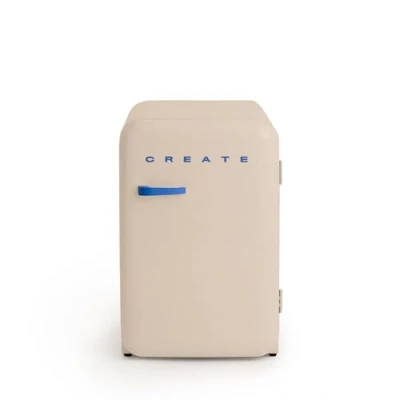 Imagen de CREATE / RETRO FRIDGE 83.5 COBALTO/Frigorífico arena maneta azul cobalto 98W, bajo consumo, 2 estantes, regulador temperatura, botellero, 56x54x84cm