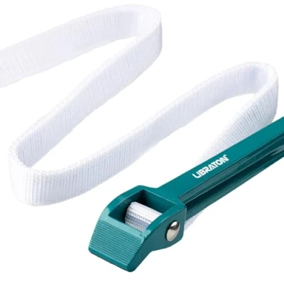 Imagen de Libraton Llave de Correa Nylon, Filtro Aceite, Ajustable Aceite Coche, Universal Cinturón para Atornillar y Desatornillar PVC Tubo, con Cinta 300mm