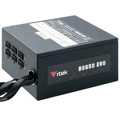 Imagen de Fuente de alimentación Itek BS650 EVO 650 W ATX Ventilador 12 cm Active PFC 80plus
