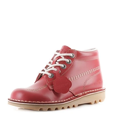 Imagen de Kickers Kick Hi Core Botines Mujer, Rojo (Red/Light Cream), EU 36