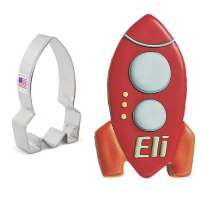 Imagen de Ann Clark Cookie Cutters Cortador de galletas cohete 10,2 cm
