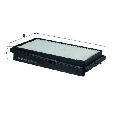 Imagen de MAHLE ORIGINAL LX 667 Filtro de aire 39,4 138 247,0 Cartucho filtrante HONDA: ACCORD 5, 4, ROVER: 600