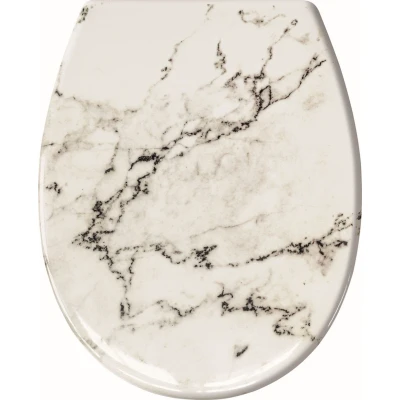 Imagen de Kleine Wolke Mármol Tapa WC Marble 221843901075, plástico termoendurecible, Antracita, 37 x 45 5 cm