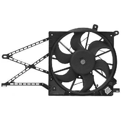 Imagen de VAN WEZEL 3742746 Ventilador de radiador para vehículos con climatizador 387 bastidor (armazón) electromotor OPEL: Zafira A