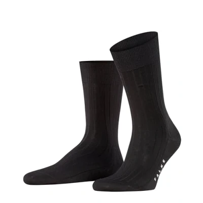 Imagen de FALKE Milano M SO algodón fil d&#039;Écosse estampado 1 par, Calcetines Hombre, Negro (Black 3000), 43 44