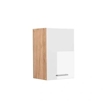 Imagen de Vicco Armario Colgante R Line, Blanco Alto Brillo/Roble Dorado, 40 cm