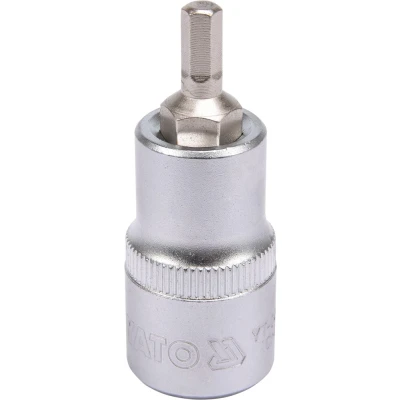 Imagen de YATO YT 04381 Piezas insertables de llave cubo DIN3120 5mm Acero cromo vanadio, para herramientas