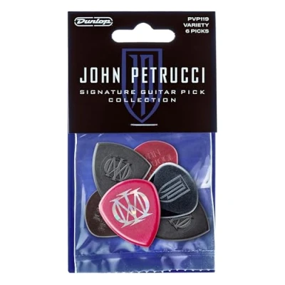 Imagen de JIM DUNLOP Púas John Petrucci Variety Pack, ultex, Multicolor, Saco de 6, jazz III, primetone, flow et trinity