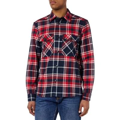 Imagen de ONLY &amp; SONS Onsmilo Life Ovr Check LS Camiseta Noos Camisa de Manga Larga, Azul Marino, S para Hombre