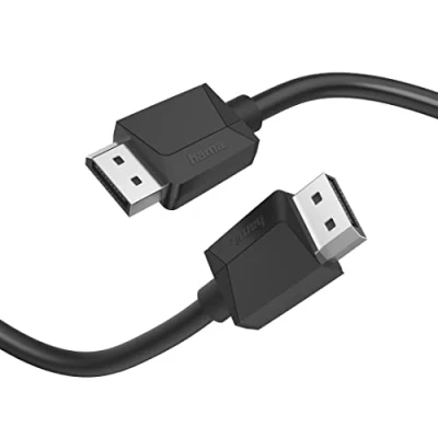 Imagen de Cable DisplayPort Hama 00200696, a DisplayPort, UHD 4K, 21.6 Gbit/s, 1.5 m, Negro