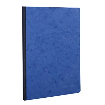 Imagen de Clairefontaine 791404C Cuaderno (A4, lino, 96 hojas), color azul