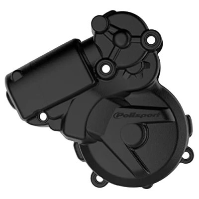 Imagen de POLISPORT 8464300001 Protector de tapa encendido fabricado en poliamida resistente a los impactos y la abrasión compatible con motocicletas KTM, Husqvarna color negro