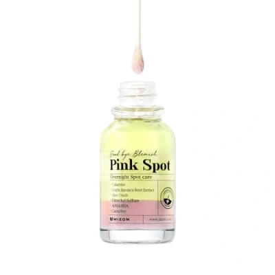 Imagen de [Mizon] Tratamiento para el Acné y Espinillas, Cuidado Nocturno de Manchas del Acné, Producto con Calamina, AHA, BHA, Brotes (19 ml) Good Bye Blemish Pink Spot