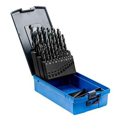 Imagen de Pferd Set de Brocas Espirales (25 Piezas) Spb Din 338 Hssg N 1 13 Steel 25, desde millimeters, Cada 0,5 para Acero, Metales No Férricos, Fundición y Plásticos