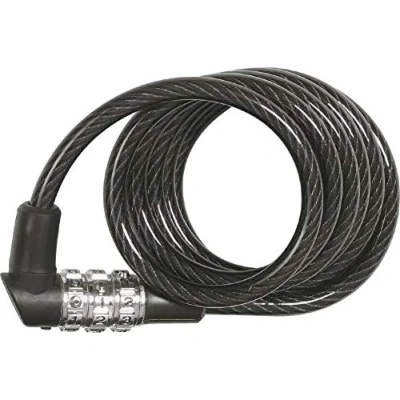 Imagen de ABUS cerradura de cable en espiral 3506C 6 mm espesor, combinación flexible nivel seguridad 1 120 cm color aleatorio