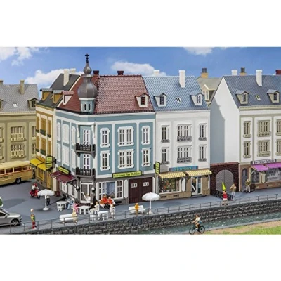 Imagen de Faller 130703 2 Town Houses HO Scale Building Kit H0 Juego de Figuras Beethovenstraße, Einheitsgröße