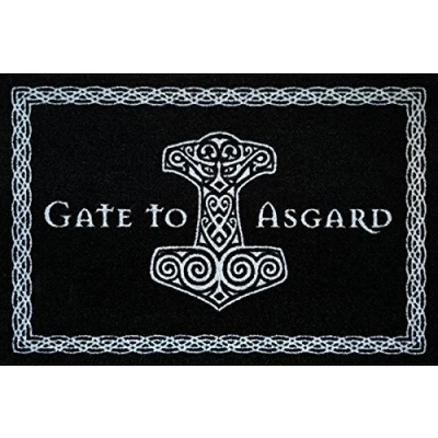 Imagen de Fußmatte &quot;Gate to Asgard&quot; schwarz