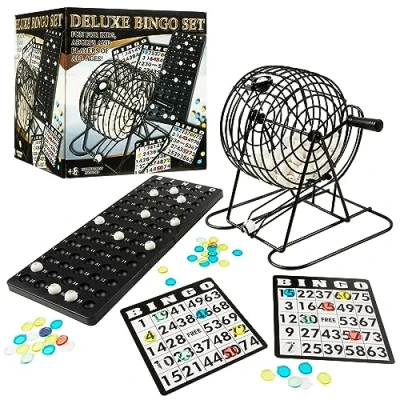Imagen de Juego de Mesa Bingo Adultos y Niños Incluye Tablero, Fichas, Bolas Cartones Juega en Familia o con Amigos