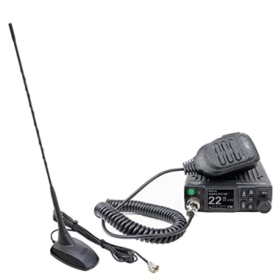 Imagen de CB PNI Escort HP 8900 ASQ Radio, 12 24V + Extra 48 Antena con Base magnética, 12V / Power, RF Gain, Roger Beep, CTCSS DCS, Dual Watch