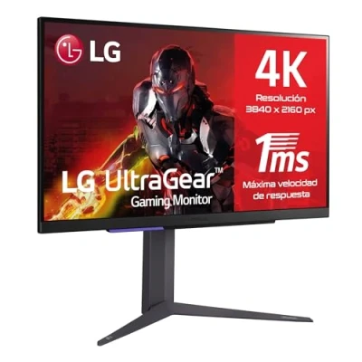Imagen de LG 27GR93U B Monitor Gaming Ultragear, 27&quot;, Pantalla IPS: 3840x2160px, 16:9, NVIDIA G Sync, AMD FreeSync Premium, Hexagon Lighting, Negro