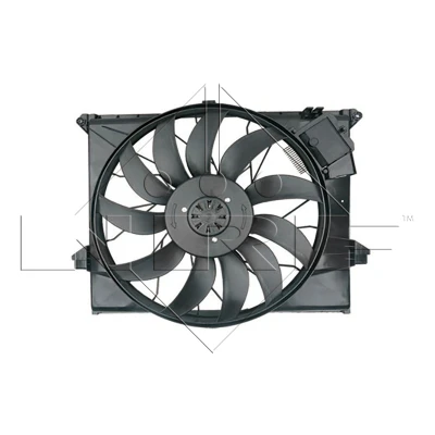 Imagen de NRF 47731 Ventilador de radiador 530 12 850 con bastidor (armazón), Motor sin escobillas MERCEDES BENZ: Clase ML