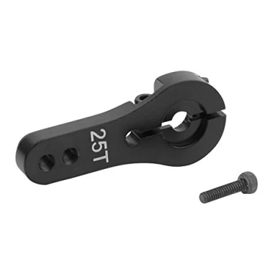 Imagen de Dilwe Brazo Servo RC, 25mm 25T Horn Accesorio de Medio Diente para Futaba/Ace RC (Negro)