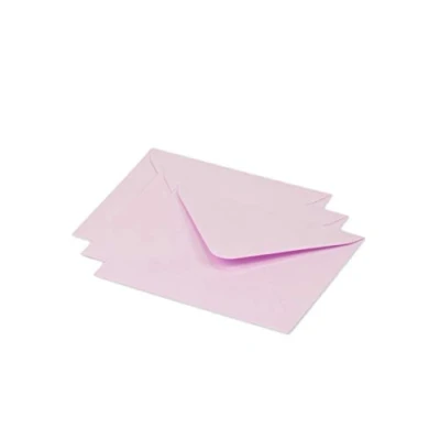 Imagen de Clairefontaine sobre Pollen 12,5 x 13,8 cm 120 G paquete de 20, color rosa chicle