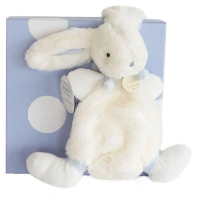 Imagen de Doudou Et Compagnie DC2121 Conejito Lapin 26 cm, Blanco/Azul