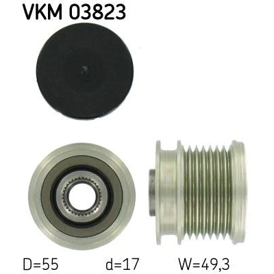Imagen de SKF VKM 03823 Rueda Libre Alternador 49,3 MERCEDES BENZ: CLK Coupé, Clase C Berlina, ML