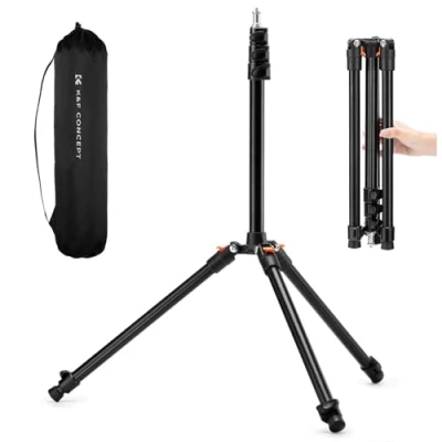 Imagen de K&amp;F Concept trípode de fotografía 200 cm, lámpara Aluminio Reversible Ajustable para teléfono Celular con Tornillo 1/4 &quot;Bolsa cámara luz estroboscópica